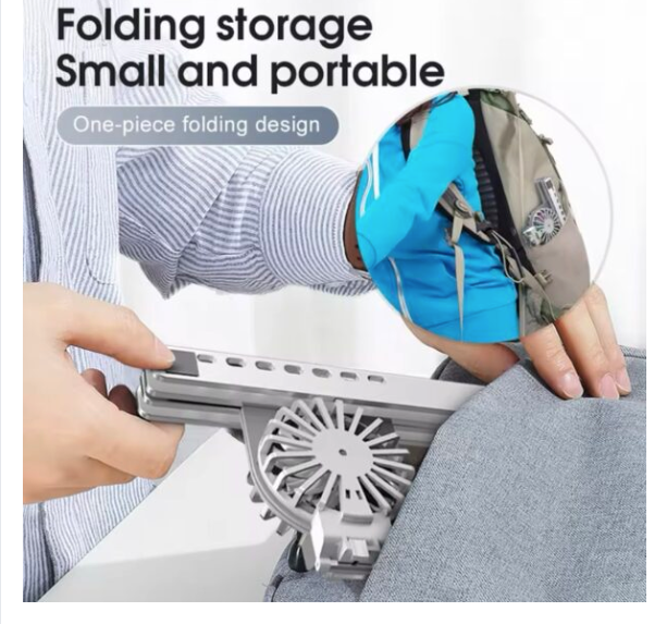 Support Pc portable Pliable avec 2 Ventilateurs de refroidissement