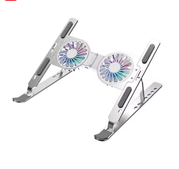 Support Pc portable Pliable avec 2 Ventilateurs de refroidissement